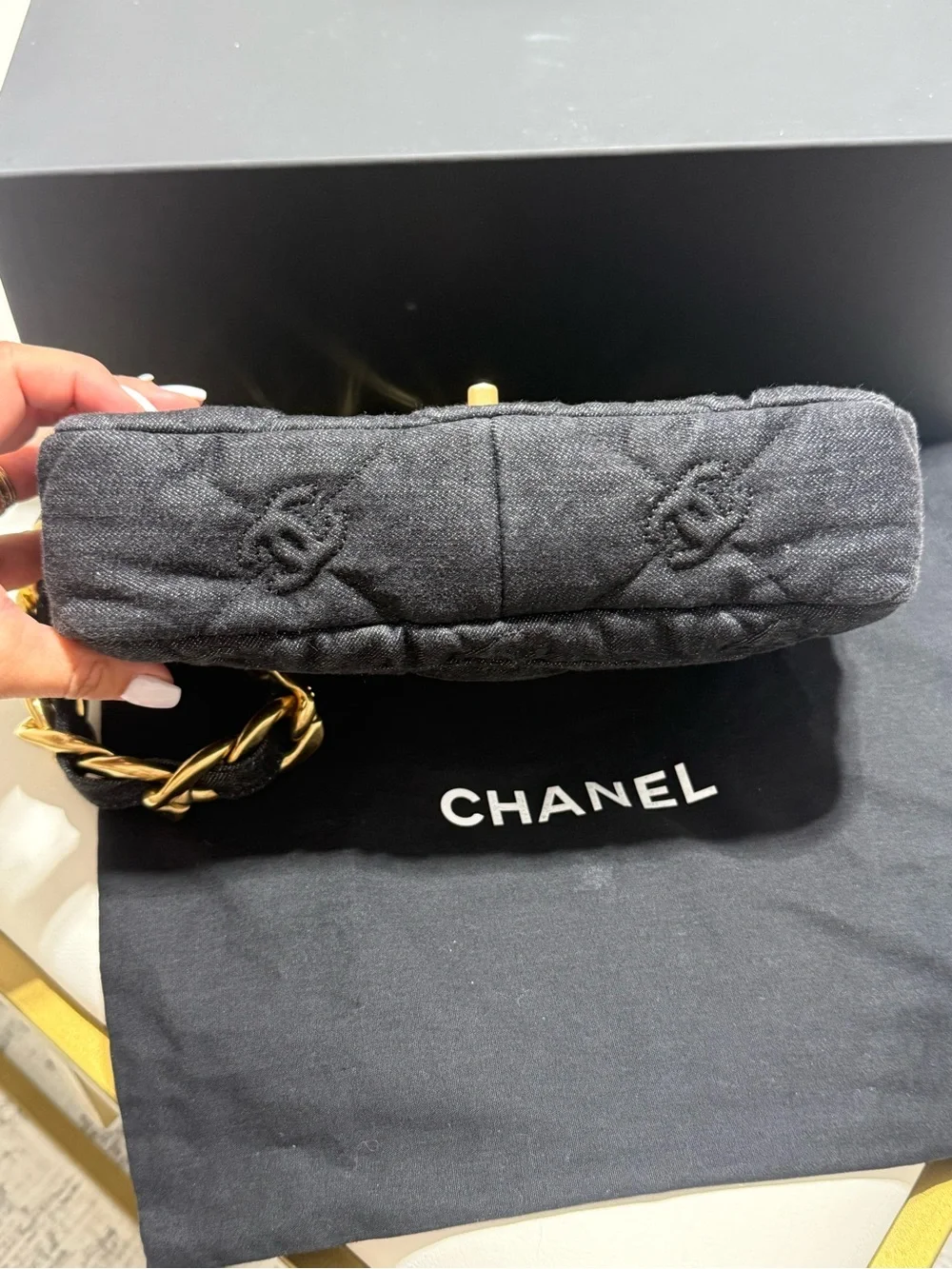 Chanel Black Denim